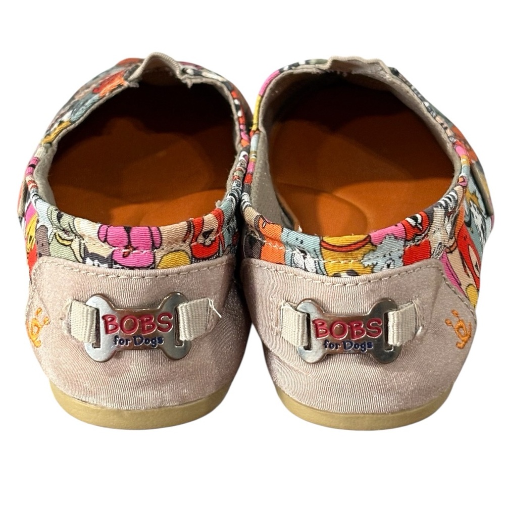 Skechers BOBS Dog Print Slip On Memory Foam Shoes Size 7 - Picture 6 of 7